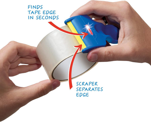 Tape Edge Finder - Perfect for Shipping, Moving, Warehouses, and Offices - Locate Packing Tape Edges in Seconds and Lift Edge Without Tearing - Es...