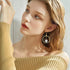 24PCS Earrings Beading Hoop Round Beading Earring Hoops Beading Hoop Earring Finding Components for DIY Jewelry Making (K Gold & White K)...