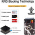 BIAJIYA 2 Pack Cell Phone Wallet Stick on Phones, Card Holder for Phone Case with Ring, Adhesive Phone Credit Card Holder with RFID-Blocking Black...
