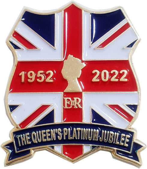 2022 ELIZABETH II Queens Platinum Jubilee Pin Badge Gift Souvenirs Enamel Pin Brooch Memorabilia (1)...