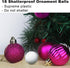 Fuchsia 2.5" Christmas Balls Christmas Tree Decoration Ornaments Shatterproof Hanging Balls for Birthday Halloween Holiday Wedding Decorations Set...