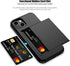Nvollnoe for iPhone 13 Case with Card Holder Heavy Duty Protective Dual Layer Shockproof Hidden Card Slot Slim Wallet Case for iPhone 13 for Women...