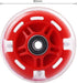 2-Pack 80mm 3-Wheeled Scooter Rear Wheels Light Up Inline Skate Replacement Wheels w/Bearings (Red)...