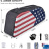 Bike Top Tube Bag Bicycle Front Frame Bag Biking Accessories Cycling Bag American Flag Print Bike Pouch for Mountain Bike Road Bicycles...