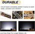 Universal Roll Bar LED Dome Light Utility Interior Courtesy Work UTV Dome Light Wraparound Roll Cage LED Lights Mount for Truck, ATV, UTV, RZR, Of...