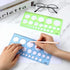 2 Pieces Circle Stencil, Circle Template for Drawing, Plastic Round Drawing Templates, Circle Ruler Drawing Templates for Office and School...