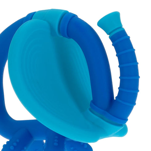 Nuby Geo Zoos Massaging Teether - Baby Teething Toy - Soft Easy Grip - 3+ Months - Elephant...