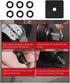 (6 Sets) 1/2" Retaining Ring Clip with O-Ring for Milwaukee Electric/Pneumatic Type Impact Wrench, Retainer Ring Anvil Install Tool Included...
