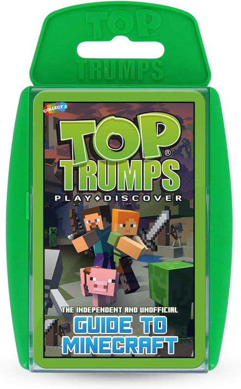 Top Trumps Card Game Minecraft - Family Games For Kids and Adults - Learning Games - Kids Card Games for 2 Players and more - Kid War Games - Card...