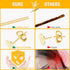 Earring Posts Stainless Steel, Flasoo 1200Pcs Hypoallergenic Earrings Posts and Backs, Gold Flat Pad Ear Ring Studs with Clutch for Earring Making...