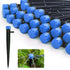 1/4" Drip Irrigation Emitters,50 pcs Drip Emitters for 1/4" Drip Irrigation Tubing,Adjustable 360 Degree Water Flow Drip Heads Water Dripper for P...