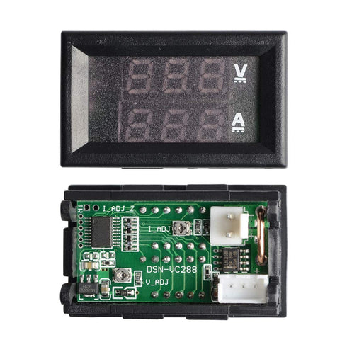 AKK LED Digital Voltmeter Ammeter Blue Red LED Amp Dual Digital Display Voltage Meter...