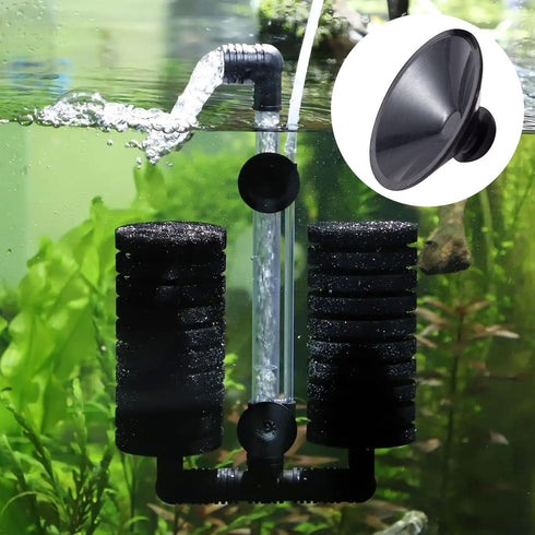 OIIKI 15PCS Fish Tank Suction Cup Clips, Black Aquarium Suction Cup Camp Clips for Fish Tank Attachments for Tank Pump, Overhead Line Tube, Fish T...
