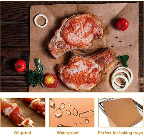 Food Basket Liners, Grease Resistant Wax Paper Sheets for Food, Oil Resistant Paper for Chips, Fried Chicken Sandwich Wrapping Paper for Party Not...