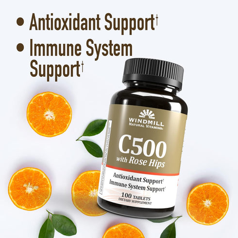 Windmill C-500 with Rose HIPS Tabs 100'S Windmill (Pack of 1)...
