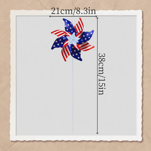 Wind Spinners, American Flag Patriotic Pinwheels, Party Decorations, Garden Wind Spinners, Independence Day, Memorial Day, Veterans Day, Outdoor D...