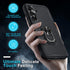 Janmitta for Samsung Galaxy A35 5G Case with Tempered Glass Screen Protector,Heavy Duty Shockproof Full Body Protective Cover Built in Rotatable M...