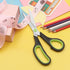 Scissors, Stainless Steel Cutting Blade Rubber Handle, Black and Green, 8", 1 Piece...