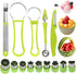 14 Pack Melon Baller Scoop Set - 4 in 1 Stainless Steel Fruit Tool Set Fruit Scooper Seed Remover with Fruit Vegetable Cutter Shapes Set Fruit Pee...