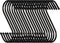 30 Pack 3.5 inch Heavy Duty S Hooks - Plants, Outdoor, Light, Cup, Large Hangers for Kitchen, Bathroom, Bedroom and Office (Black)...