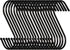 30 Pack 3.5 inch Heavy Duty S Hooks - Plants, Outdoor, Light, Cup, Large Hangers for Kitchen, Bathroom, Bedroom and Office (Black)...