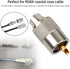 10 Pack UHF PL259 Solder Connector Plug with Reducer for RG8x, RG8, RG59, LMR-400, RG-213 Coaxial Coax Cable?Teflon Material 50ohm Low Loss RFAdap...