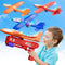 3-Pack LED Airplane Toy, Airplane Launcher Toy - 2 Flight Modes, Foam Glider Planes, Outdoor Toys for Kids Ages 6 7 8 9 10 11 12 Year Old Boys & G...