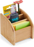 Bamboo Mini Desk Organizer 3 Tier Desk Storage for Office Supplies, Toiletries, Crafts, Great for Desk, Vanity, Tabletop in Home or Office Makeup ...