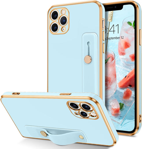 VENINGO iPhone 11 Pro Max Case,Phone Case for iPhone 11 Pro Max,Slim Fit Soft with Adjustable Wristband Kickstand Scratch Resistant Shockproof Pro...