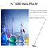 Stainless Steel Mixing Stirrer Lab Mixing Paddle Laboratory Stirring Rod for Chemistry Science Experimental Flask Stirring Bar Stainless Steel Lab...