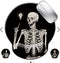 Ergonomic Mouse Pad with Wrist Rest Support, Gothic Skull Skeleton Black Small Mousepad with Non-Slip Pain Relief Rubber Base, Cute Gaming Mouse P...