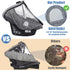 Car Seat Rain Cover,Infant Car Seat Weather Shield,Waterproof,Windproof Protection,Protect from Dust Snow,Rain Cover Features Quick-Access Zipper ...