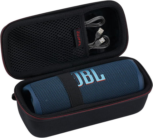 EVA Hard Case for JBL Flip 6 Flip 5 Waterproof Portable Bluetooth Speaker, Fit for JBL Flip 4 Premium Travel Protecrive Carrying Storage Bag(Black...