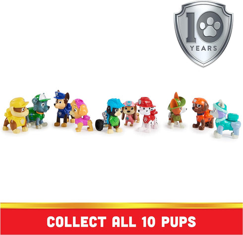 Paw Patrol, 10th Anniversary, All Paws On Deck Toy Figures Gift Pack with 10 Collectible Action Figures, Kids Toys for Ages 3 and Up...
