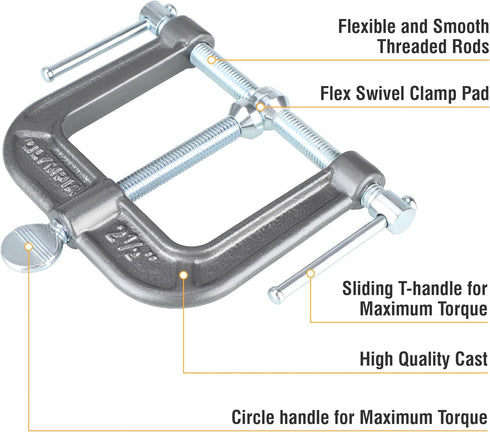 Olympia Tools 3-Way Edging Clamp, 38-192,Black...