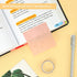 EOOUT Transparent Sticky Notes, 6 Pads 3x3 Inch, 6 Colors Pastel Clear Self-Adhesive Waterproof Translucent Sticky Notes, 300 Sheets, for Bible Ta...