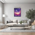 Posterizer 1 pcs-Gradient Pink and Purple Sky Aesthetic Print-Abstract & Modern Art-Landscape & Nature Art-Gifts for Women-Living Room Bedroom Dec...