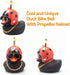 wonuu Rubber Duck Car Decorations Black Duck Car Dashboard Ornaments with Propeller Helmet for Adults (Beatle)...