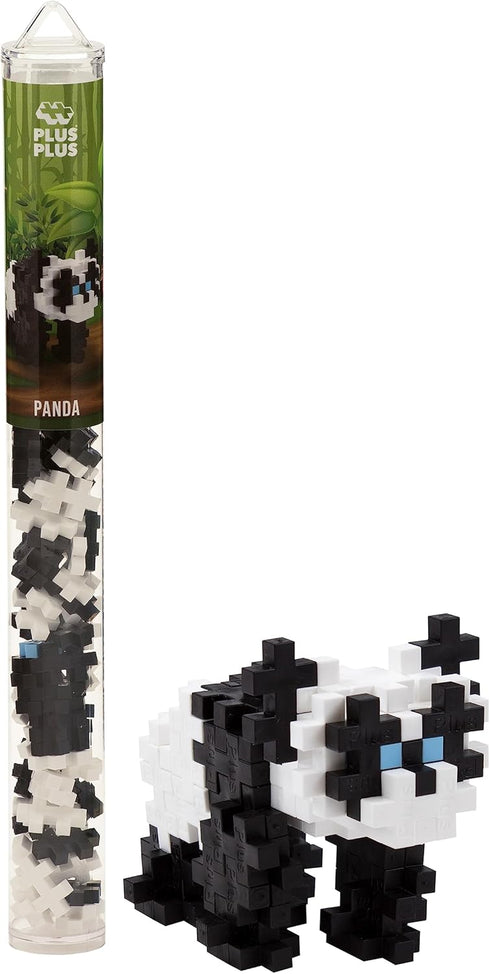 PLUS PLUS – Panda – 70 Piece, Construction Building Stem/Steam Toy, Interlocking Mini Puzzle Blocks for Kids, Mini Maker Tube...