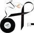 Black Ribbon 1/4 Inches 36 Yards Satin Roll Perfect for Scrapbooking, Art, Halloween, Wreath, Corset, Floral, Packing Birthday, Wrapping Christmas...
