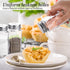 Glass Salt and Pepper Shakers Set Large,DWTS DANWEITESI Farmhouse Salt and Pepper Shakers Cute with Stainless Steel Lid-Large Spice Jars,Clear to ...
