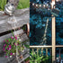 Solar Fairy String Lights Outside Cool White, Multi Strand 180 LEDs Watering Can Light for Outdoor, Waterproof Solar Powered Waterfall Lights, Fir...