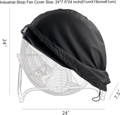 Industrial Floor Fan Cover, Waterproof & Dustproof Fan Cover Fit For Most 18" 20" High Velocity Electric Industrial Shop and Home Floor Fan...