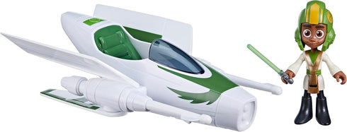 Star Wars: Young Jedi Adventures Jedi Pilot Kai Brightstar, 4-Inch Scale Action Figure Ship, Toys, Preschool Toys for 3 Year Old Boys & Girls...