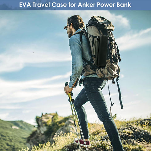 EVA Travel Case Storage Bag Accessories for Anker Prime 27650mAh (250W) Power Bank/Anker 737 Power Bank(PowerCore 24K), Black...