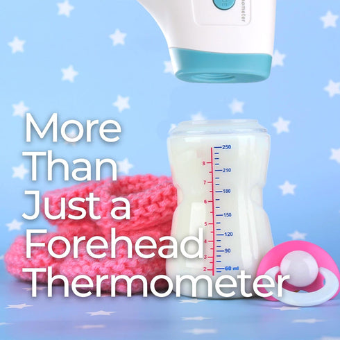MOBI - Non-Contact Forehead Digital Thermometer with Object Temperature Mode - Touchless with High Fever Indicator - No Touch Thermometer for Baby...