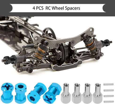 RC Wheel Hex Spacers 12mm Hex Hub Extenssion 20mm Offset Extension for Improved Stability and Performance on Your 1/10 RC Crawler Car Parts...