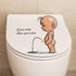 Cartoon Villain Toilet Stickers, Clean Your Piss Funny Decals, Waterproof Vinyl Wall Art Sign Decor, Removable Toilet Seat Quote Murals for Toilet...