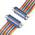 uxcell IDC Rainbow Wire Flat Ribbon Cable DB25 Male to DB25 Male Connector 2.54mm Pitch 11.8inch Length...