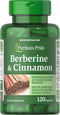 Puritan's Pride Berberine and Cinnamon, Capsule For Cardiovascular Support...